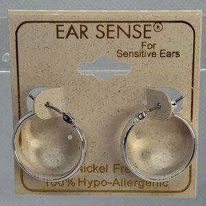 3For$20 Ear Sense Silver Hoop Earrings